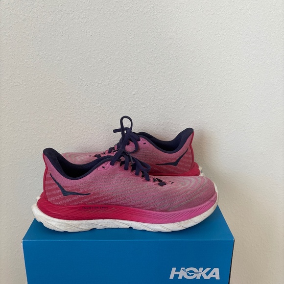 WOMENS HOKA MACH 5 running shoes size 7.5 - Picture 6 of 8